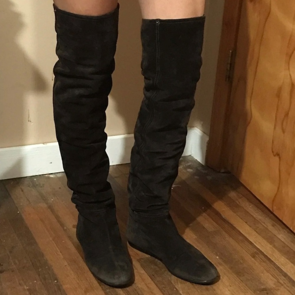 Prada over the knee boots